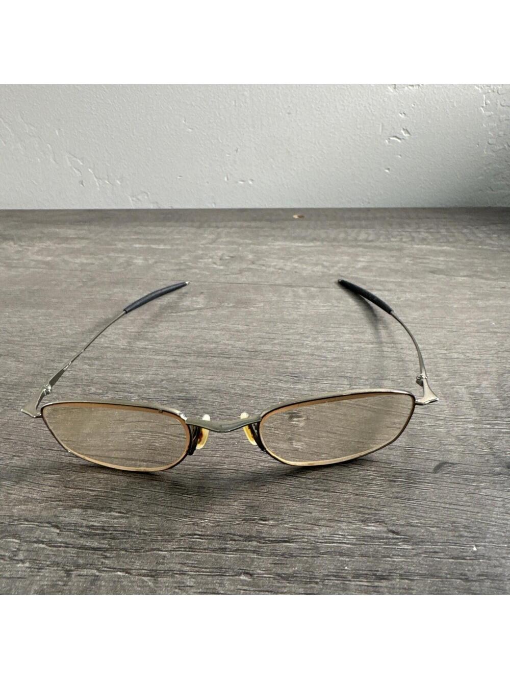 Oakley Eyeglasses Thread 2.0 Dark Bronze Brown Oval Metal 49-20 132 FRAMES ONLY